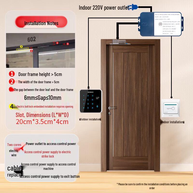 ZUCON Bluetooth APP Metal Access Control Kit CN plug (adapter included)