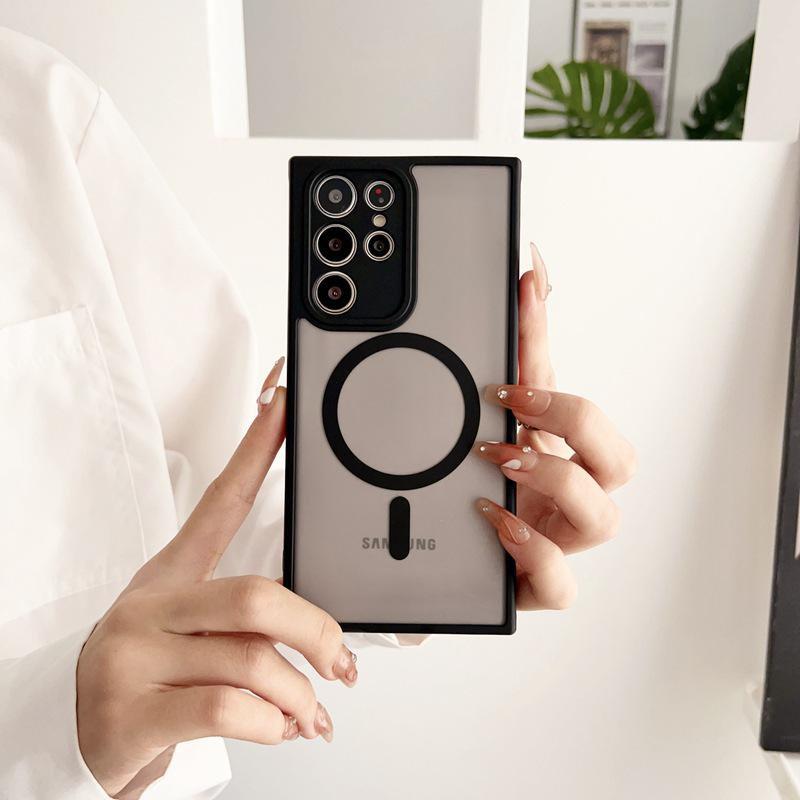 Magnetic Matte Skin-Feel Drop-Proof Phone Case for Samsung S25 Ultra/S24, A35/A55