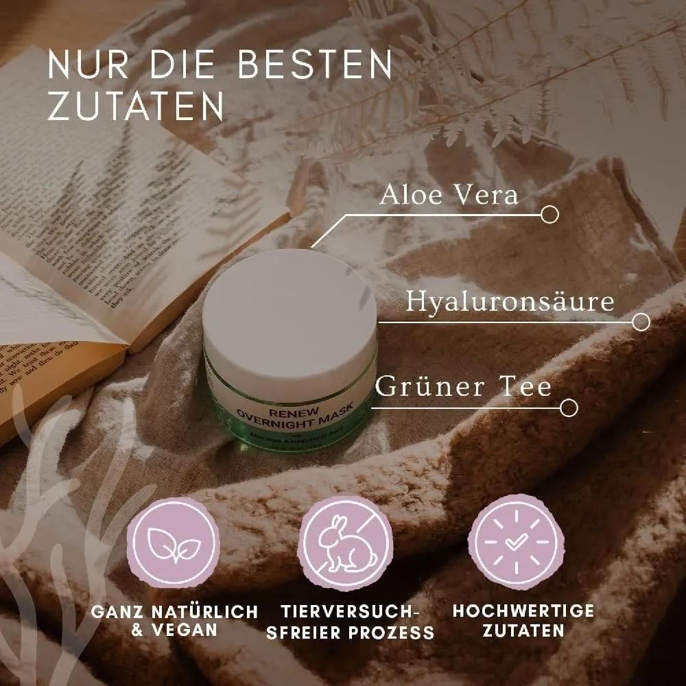 German DoubleTree RENEW Night Mask Face Contains Aloe Vera and Hyaluronic Acid