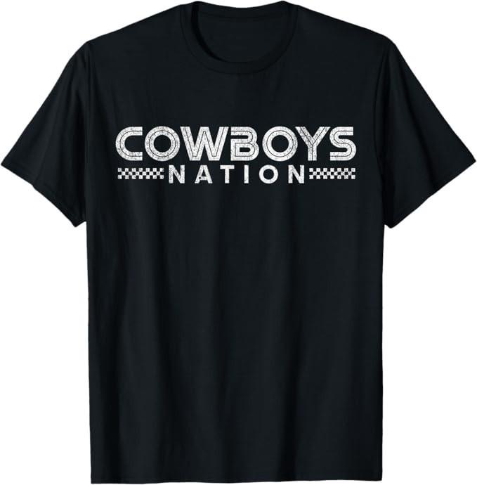 

Cowboys Nation Supporter Design Dallas Classic Sports T-Shirt L