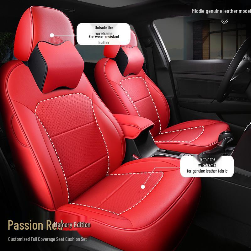 OMN Custom Full-Coverage Sports Leather Car Seat Cover for Lingdong - All Season