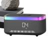 Despertador Carregador Sem Fio Iluminação Ambiente Alto-falante Carregamento Sem Fio Digital Alto-falante Para Mesinha de Cabeceira Quarto Hora Noturna Casa