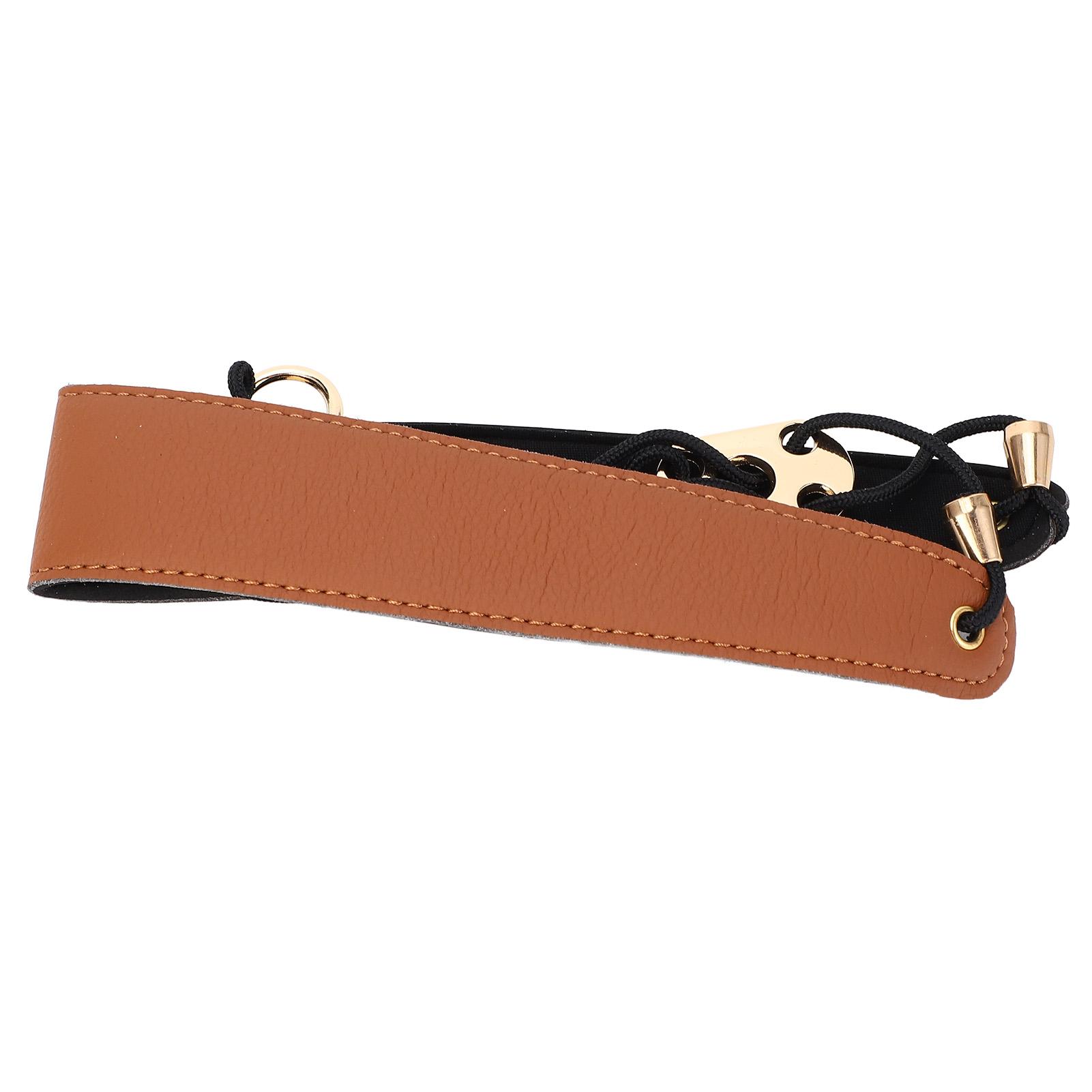 Saxophone Strap Soft PU Lther Nylon Saxophone Hook Strap Length Sax Neck Strap for Alto Baritone Treble Saxophones