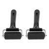 2 Pcs Brayer Roller 6cm Length Rubber Roller Art Ink Roller Tool for Printmaking Painting Crafting