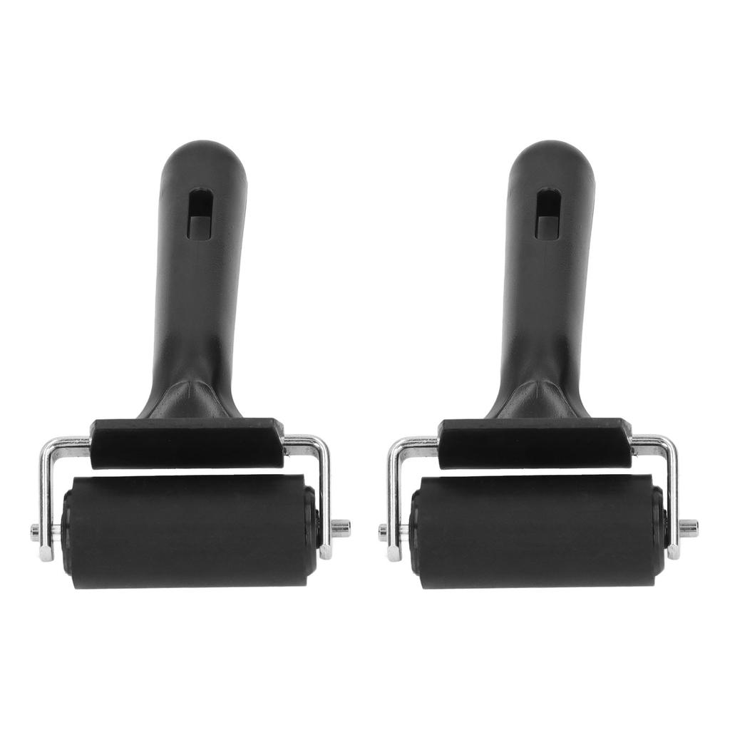 2 Pcs Brayer Roller 6cm Length Rubber Roller Art Ink Roller Tool for Printmaking Painting Crafting