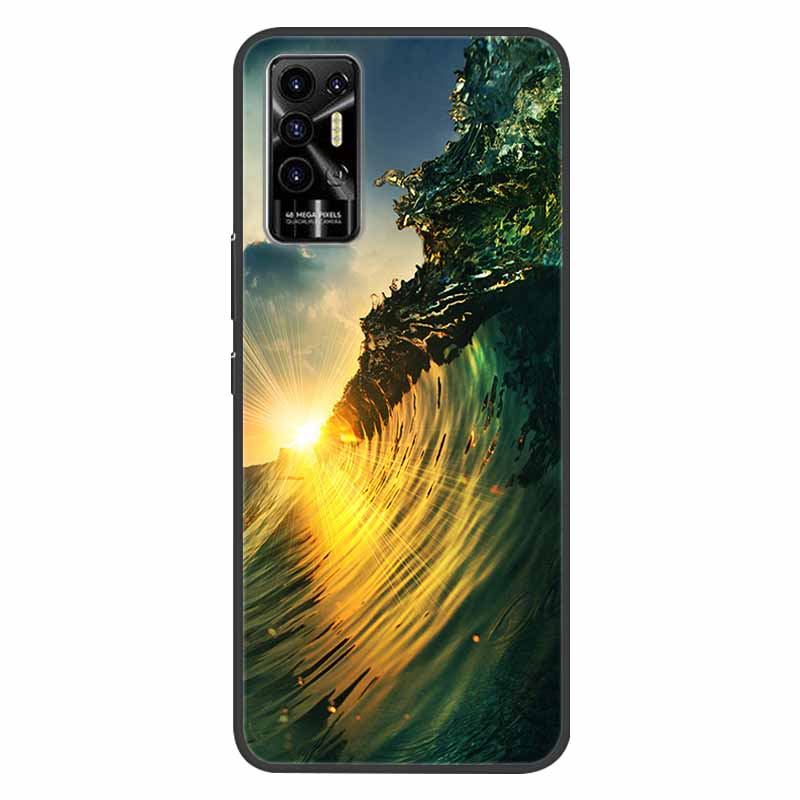 For Tecno Pova 2 Case Pova2 Shockproof Soft silicone TPU Back Cover For Tecno Pova 2 Phone Cases Pova2 2021 Case Cute Cartoon