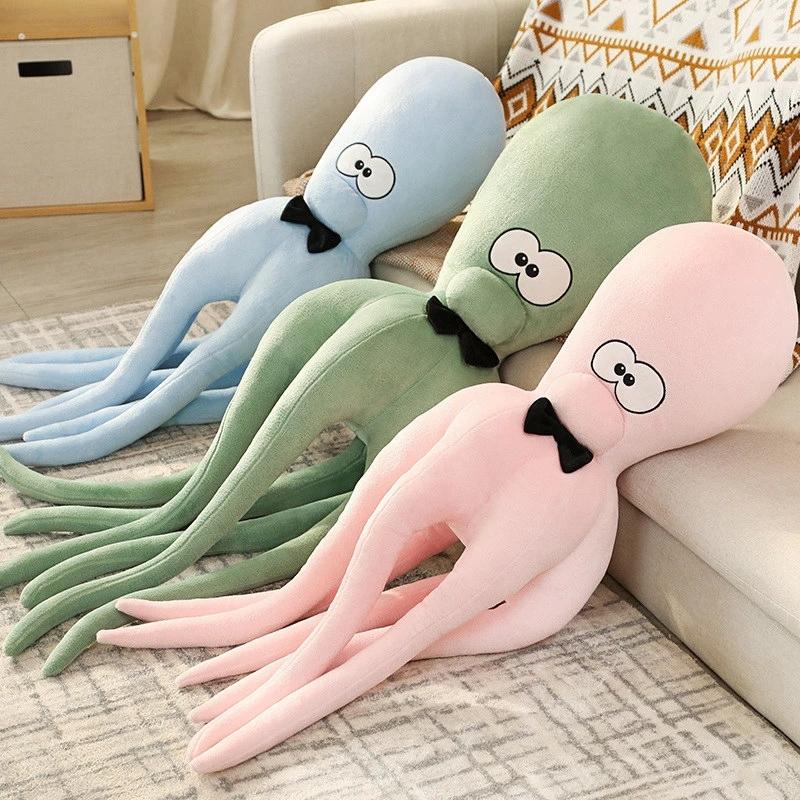 Niedlicher Simulations-Oktopus Plüschtier Weiches Tierkissen Cartoon-Puppe Kindergeschenk Heimdekoration