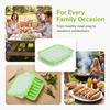 3 pezzi Con Coperchio Ventilato Stampo per Hot Dog in Silicone per Alimenti Vassoio per Preparare Prosciutto Cucina di Casa Cottura