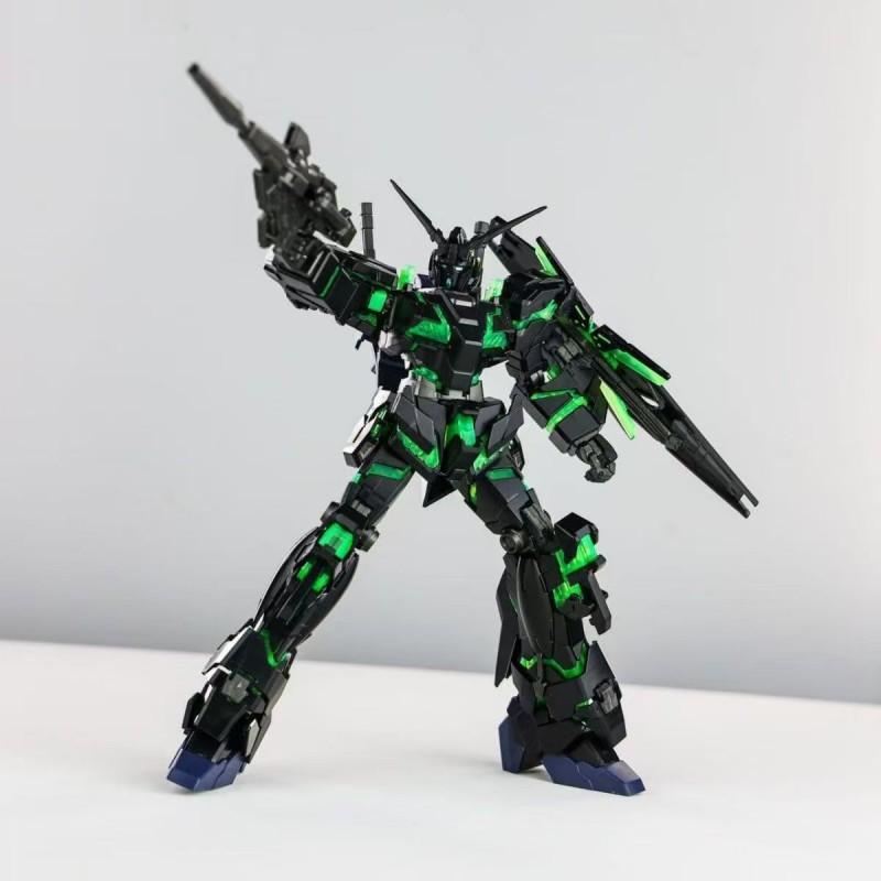 XINGDONG Ediție Limitată Unicorn RX0 Verde Fluorescent 1/144 HG Figurină de Acțiune Model de Asamblat Jucărie Lansare Nouă Cadou
