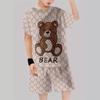 Summer New Casual D Printing Short-sleeved Suit Y Children's Suit Cartoon Letter New