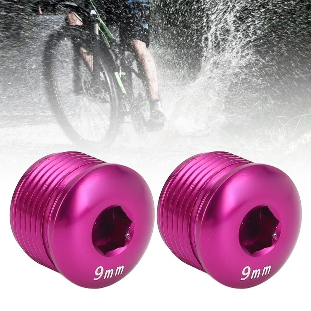 2PCS Aluminum Alloy Cycle Pedal Dust Cover M14 Thread Bike Pedal Screw Cover Bike Pedal Protection