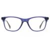 Full Rim Square Transparent Purple Smartbuy Collection Amethyst 94354 C4 Fashion Unisex Eyeglasses