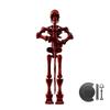 Medieval Doll Warrior Toys DIY Movable Joint Doll Figurine Skeleton Halloween Decorations Toys Skull Mini Gift Stress-relie D5W0