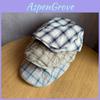 Retro Tartan Front Cap With Adjustable Fit For Ladies Casual And Artwear Use