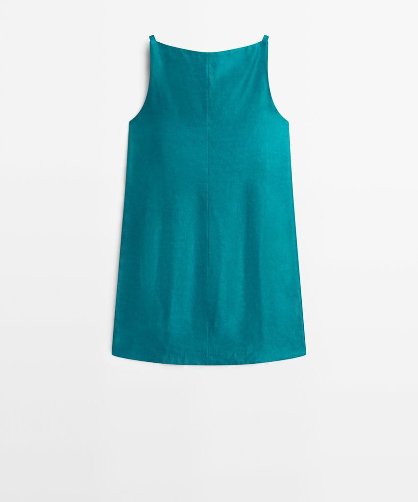Masimodutti Linen Blend Mini Dress