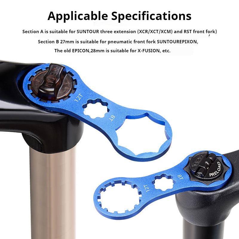 Suntour Fork Top Cap Wrench Mountain Bike Air Fork Valve Tool Bike Suspension Fork Cap Remover RST Fork Top Cap Wrench Tool