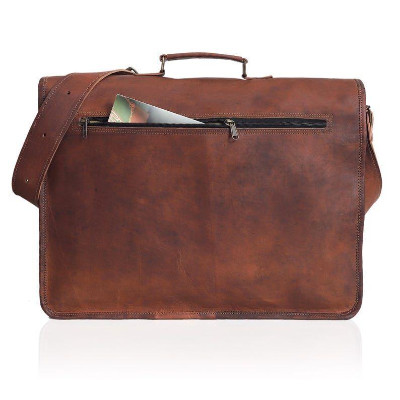 Leather Messenger Bag Laptop Bag for Men and Women Office School Bag Personalized Gift Bag Crossbody Bag Satchel Shoulder Bag Christmas Gift