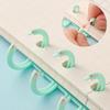 5/10Pcs Loose Leaf Binder Rings Binding Spines 30-Hole Plastic Comb Binding Spines for Teacher Student Business Notebook File