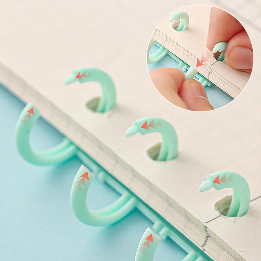 5/10Pcs Loose Leaf Binder Rings Binding Spines 30-Hole Plastic Comb Binding Spines for Teacher Student Business Notebook File