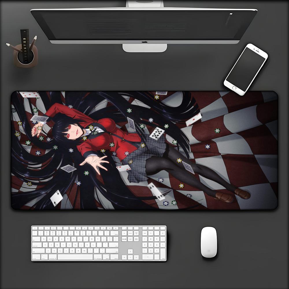 Kakegurui Jabami Yumeko Anime Anti-Slip Speed Version Game Computer Keyboard Office Table Mat Gaming Mouse Pad