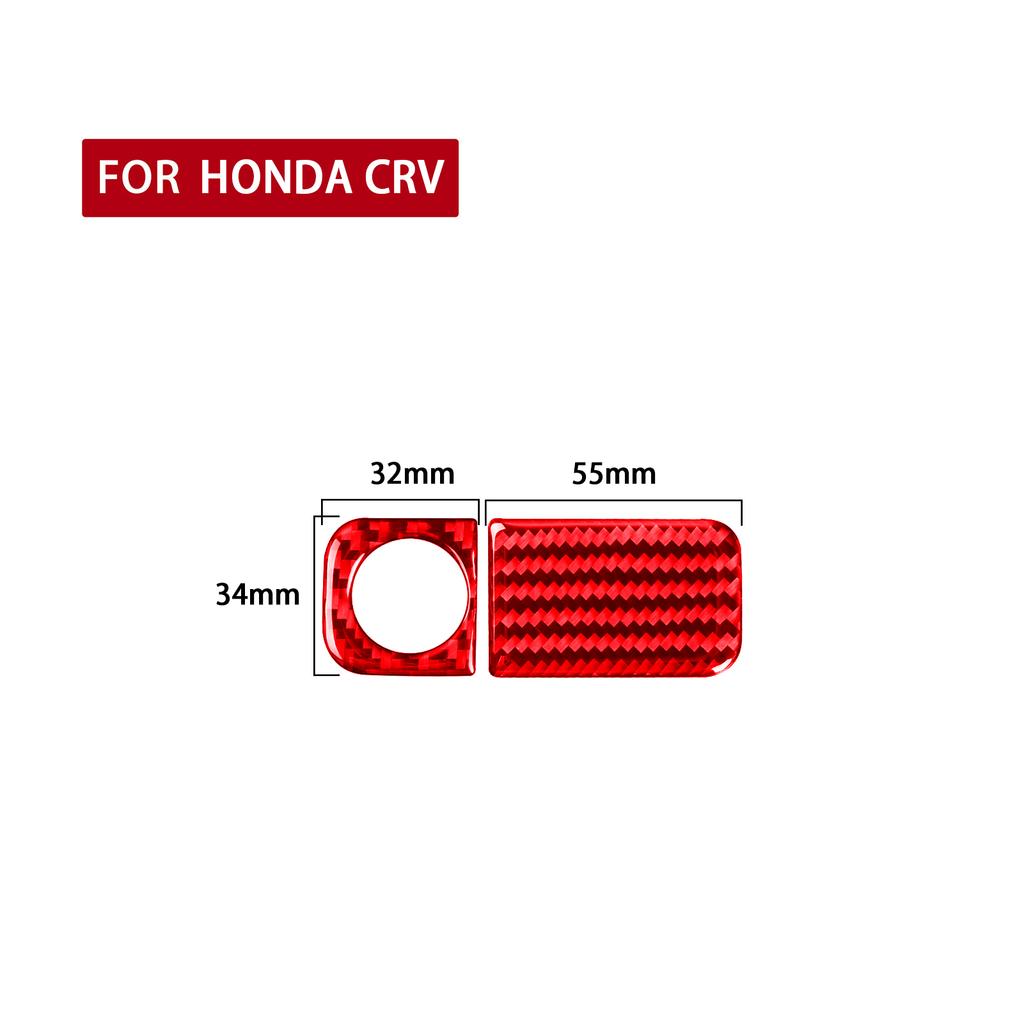 For Honda CRV 2007-2011 Car Glove Box Switch Decoration Sticker Decal Cover Trim Auto Accessories Carbon