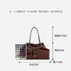 New Year Christmas Wedding Tote Bag, Underarm Bag, Large Capacity Commuting Bag, Genuine Leather Shoulder Bag, Shopping Bag for Women