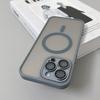 Magnetic Luxury Matte Translucent Armor Shockproof Case For 16 15 14 13 12 11 Pro Max For Magsafe Wireless Charge Cover