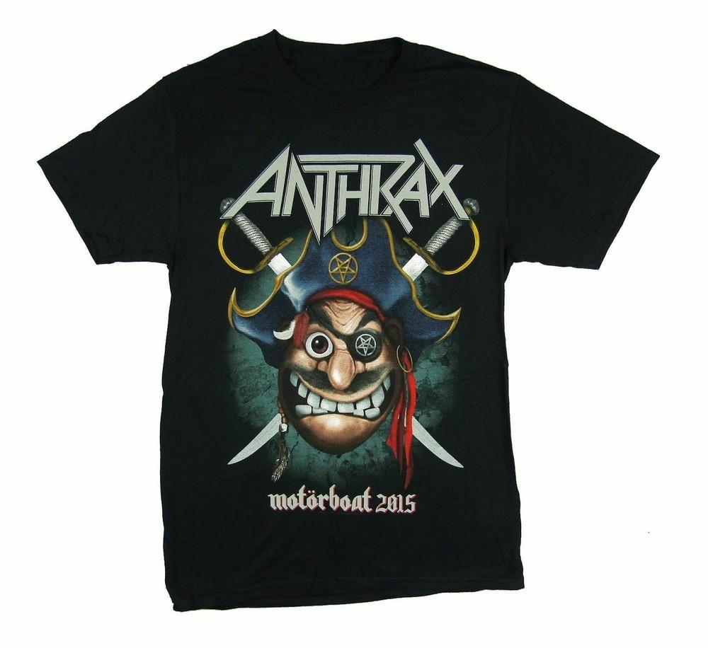 Anthrax Motorboat Pirate Reprinted Black Unisex  S-23XL Unisex T-Shirt XXXXL
