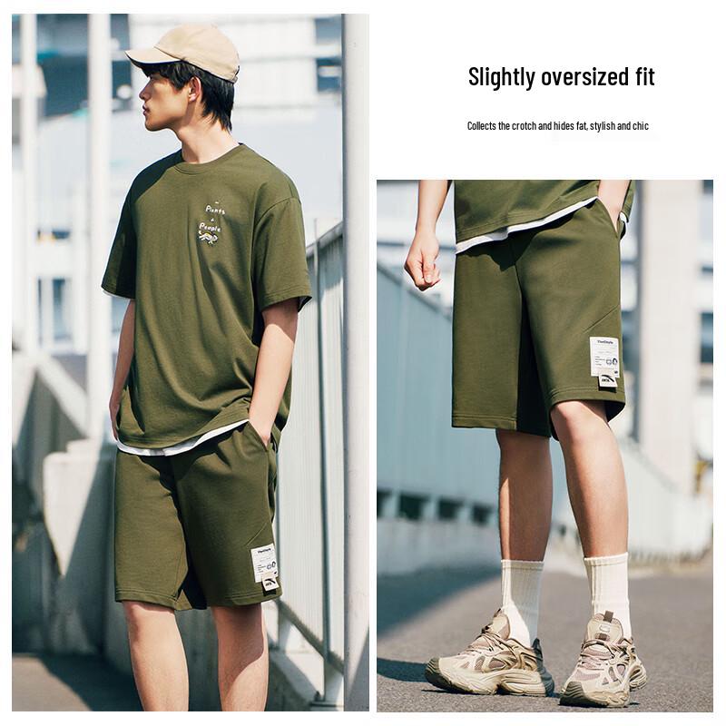 ANTA x ZOLA Men's Knit Retro Casual Shorts