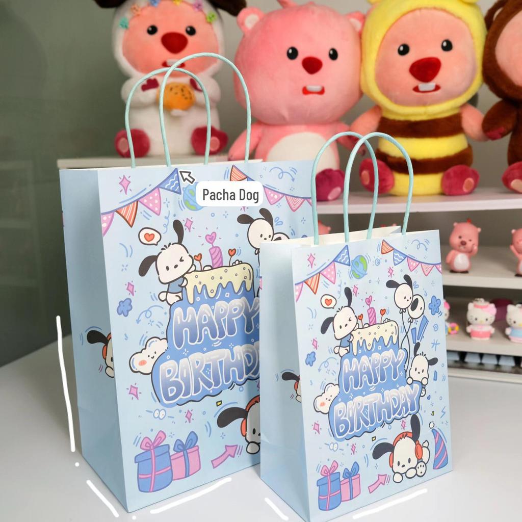 Cute Cartoon Kraft Paper Tote for Jewelry & Small Gifts