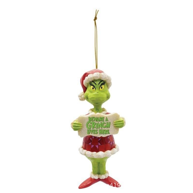 Green 2023 Unique Monster Cartoon Holiday Hanging Decorations For Joyful Christmas Decor