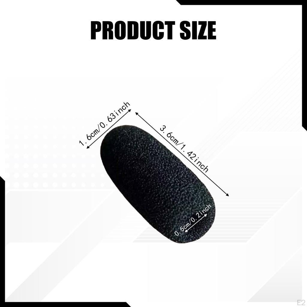 12 Pieces Windscreen Mic Cover Protection Versatile Reusable Comfortable Accessory Convenient Sponge