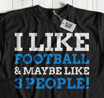 Unisex Lustiges Fußball-Enthusiasten-T-Shirt American Footie und Fußball T-Shirts