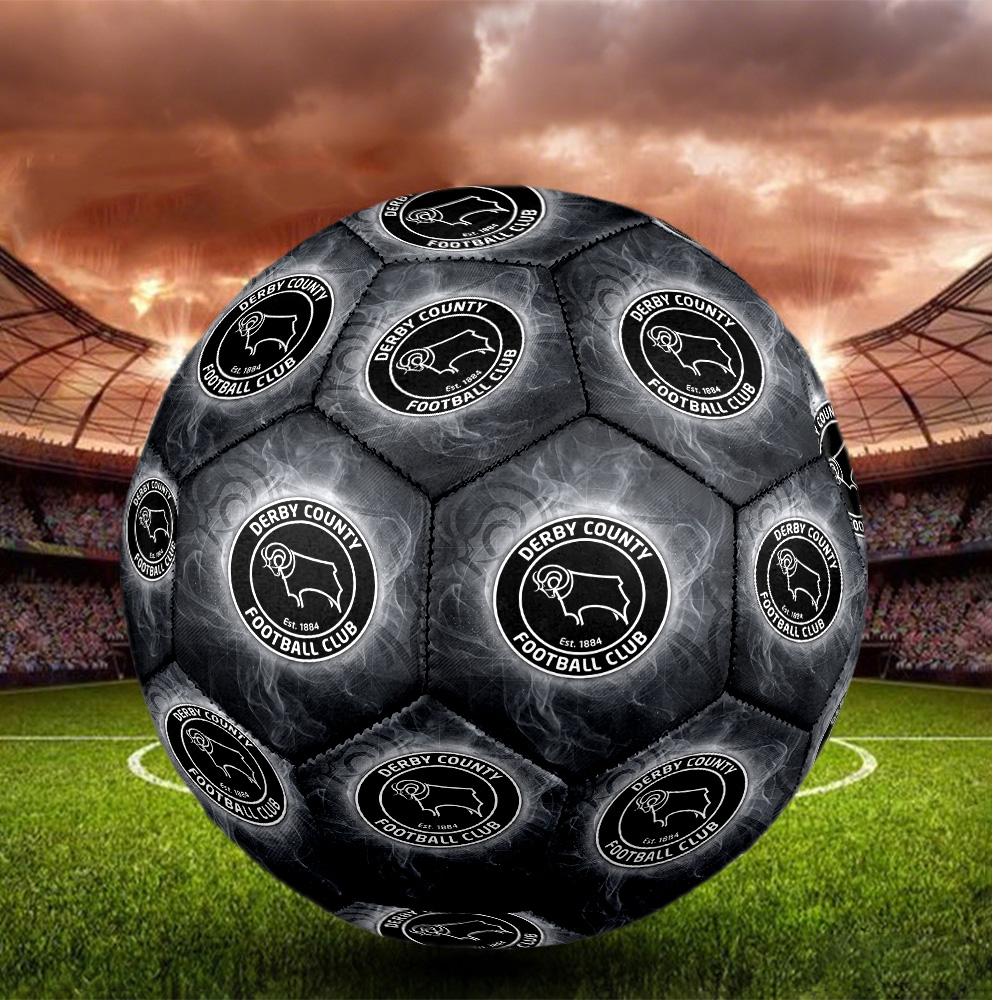 Derby County Size 5 Football High Elastic Soccer Ball For Outdoor Competition Daily Training Play
