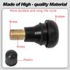 BLACKHORSE-RACING 25 Pack TR412 Rubber Tire Snap-In Short Valve Stem ATV Lawn Mower Garden Tractor Plug Stem For Tubeless 0.453” 11.5Mm Rim Holes
