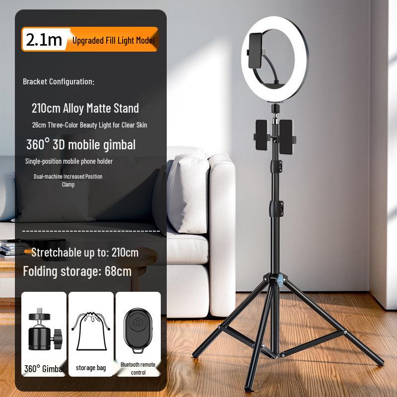 Telescopic Phone Holder Tripod for Live Streaming & Photography