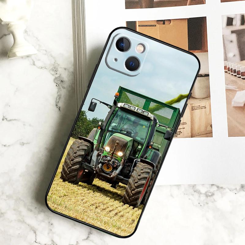 

Farm Vehicle Tractor Phone Case For iPhone 17 16 15 14 13 12 11 Pro Max Plus 12 13 Mini 16e 17 Air Cover Coque iPhone 16e