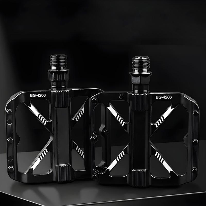 Mountain Bicycles Pedals Flat Pedals Bike Footboards Platform Nonslip Pedals 9/16" Nonslip Wide Platform Bicycles Pedals