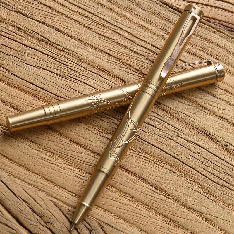 Brass Gel Ballpoint Pen - Business Gift & Office Supplies Signature Pen