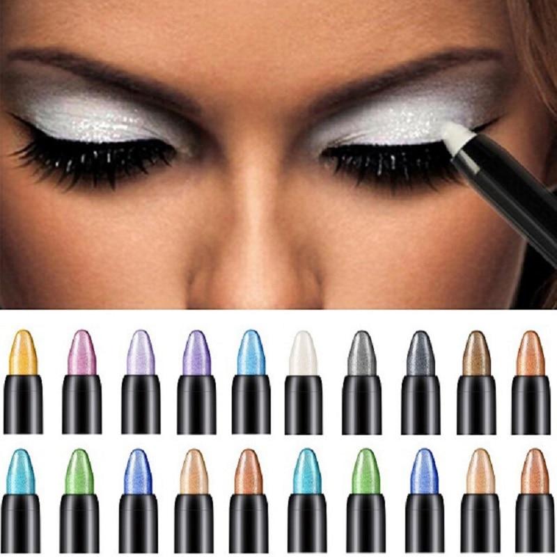Matita Penna Gel Ombretto Impermeabile Perlescente Lucida per Occhi da Donna, Eyeliner, Stick Illuminante, Gel Eyeliner