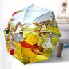 1 Auto Open Winnie the Pooh, Tigger Themed Colorful 8-rib Portable Umbrella for Men and Women, A Compact Commuting Companion Suitable for Da