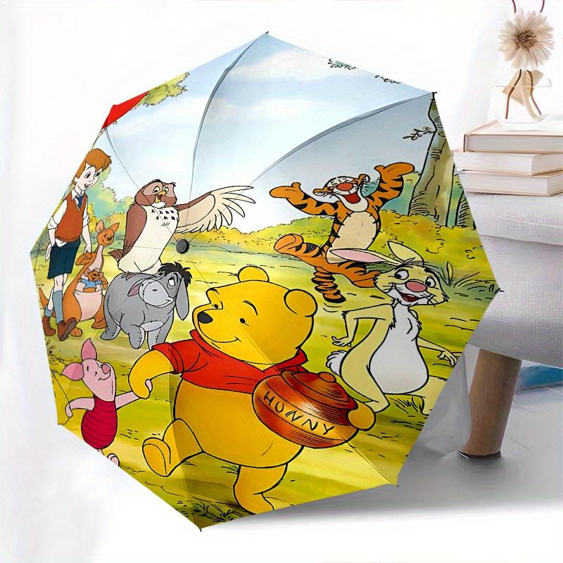 1 Auto Open Winnie the Pooh, Tigger Themed Colorful 8-rib Portable Umbrella for Men and Women, A Compact Commuting Companion Suitable for Da