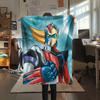 Daisuke Kadota  Print Flannel Blanket, High quality Comfortable for All Seasons, Home Decor, Warmth and Comfort