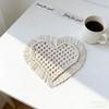 Handmade Cotton Rope Tassel Coaster Bohemian Style Table Mat Coffee Cup Dining Plate Photography Background