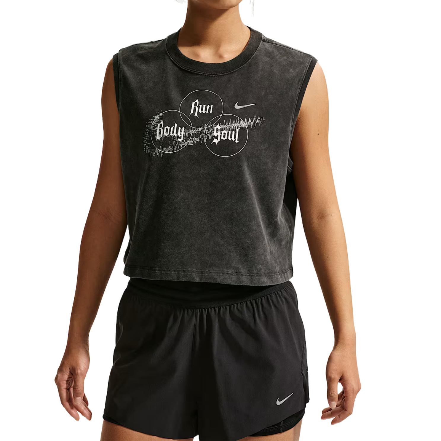 Nike Dri-Fit Moisture-Wicking Quick-Dry Blended Casual Running Tank Top Women tops IR7593-045 S