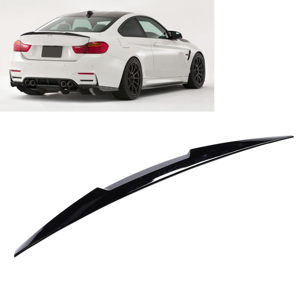 Rear Trunk Spoiler Gloss Black M4 Style Improve Driving Stability Tail Trunk Wing Cover for E92 3 Se