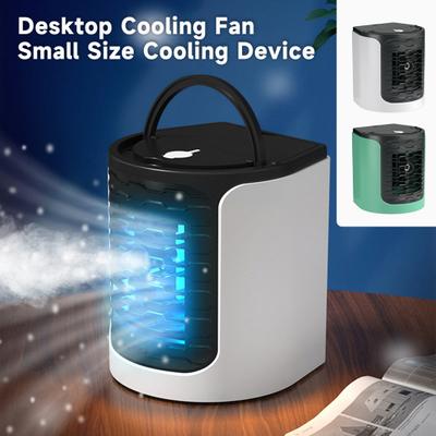 Portable Air-conditioning Fan with Light Handle Design Adjustable Low Noise Plug-Play Desktop Cooling Fan