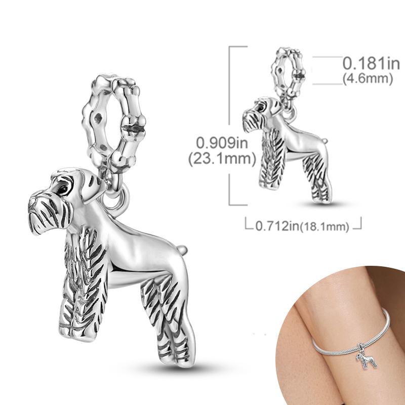 New Copper Plated Cute Dog Pets Charms Beads Fit Original Bracelet Charms Diy For Women Pendant Beads Jewelry Gift