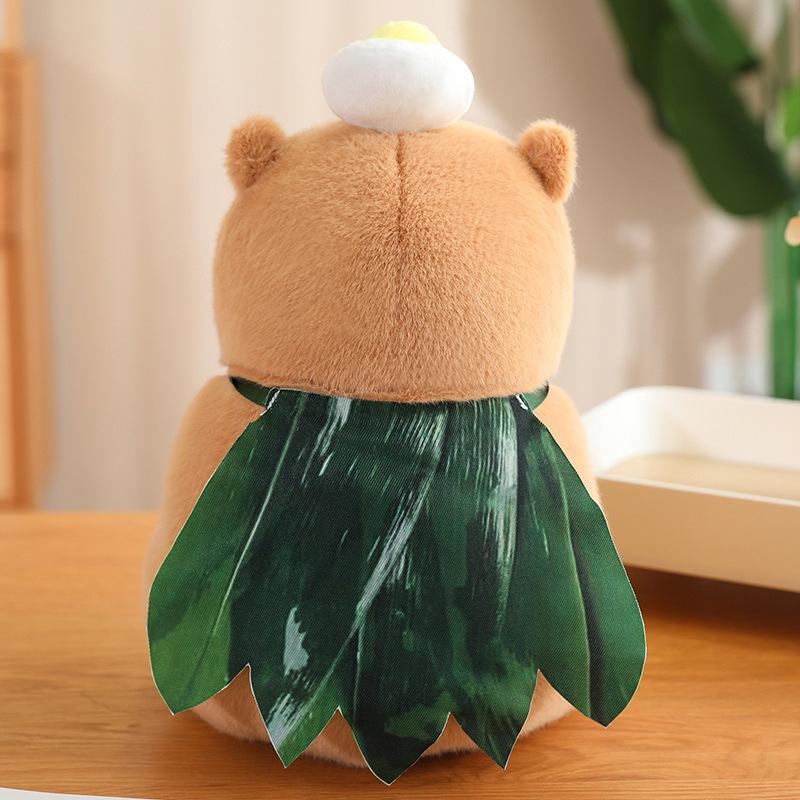 New Kapibara plush toy Dragon Boat Festival zongzi capybara stuffed doll holiday decoration props
