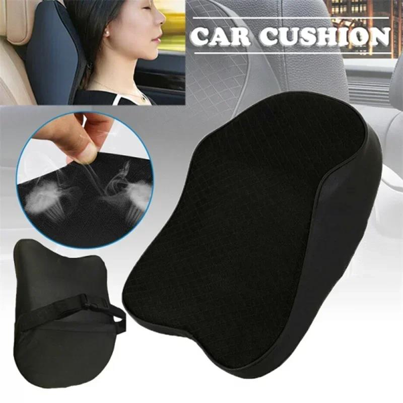 Car Neck Cushion Seat Pillow Headrest Lumbar Support for Back Pain Relief Office Chair Memory Foam Ergonomic Design